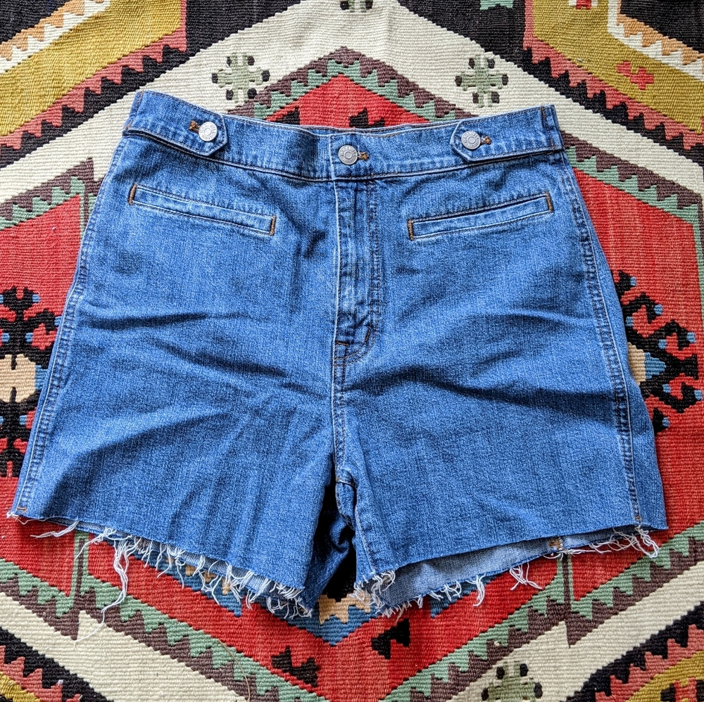 Madewell cutoff jean shorts sz 28 cute!